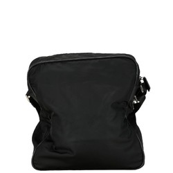 Prada Triangle Plate Shoulder Bag Black Nylon Women's PRADA