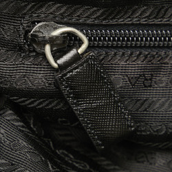 Prada Triangle Plate Shoulder Bag Black Nylon Women's PRADA