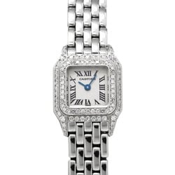 CARTIER Panthere Bezel Diamond WF3210F3 Women's WG Watch Quartz