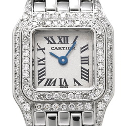 CARTIER Panthere Bezel Diamond WF3210F3 Women's WG Watch Quartz