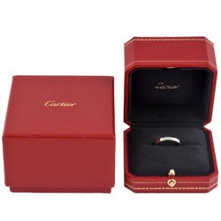 Cartier Engraved Ring #63 Pt950 3mm