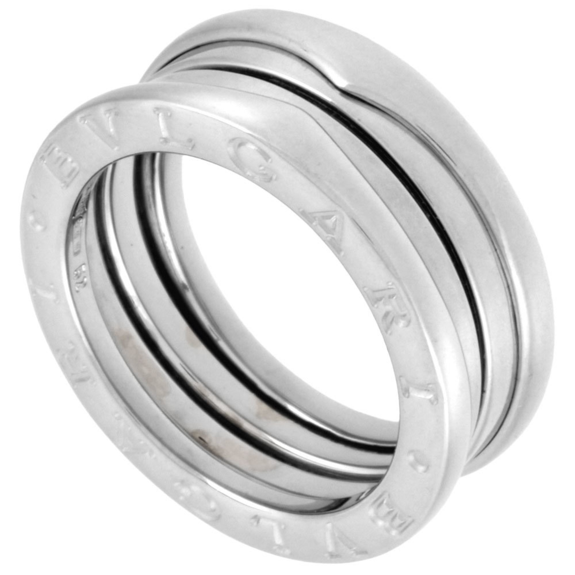 BVLGARI B.Zero1 2-Band Ring #52 K18WG Women's