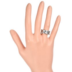 BVLGARI B.Zero1 2-Band Ring #52 K18WG Women's