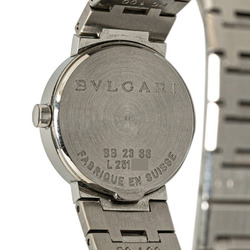 BVLGARI Watch BB23SS Quartz Black Dial Stainless Steel Women's