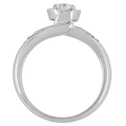 BVLGARI Incontro D'Amore Ring, Diamond, 0.31ct, Size 7, Pt950, F/VS1/3EX, Women's