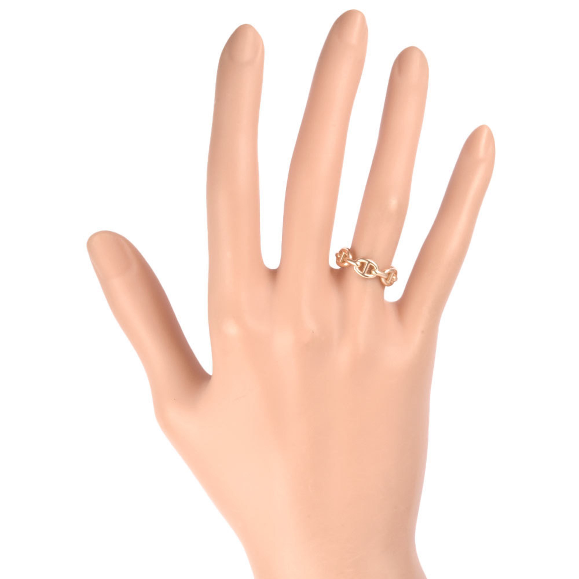 Hermes HERMES Chaine d'Ancre Anchaine Ring #49 K18PG Women's