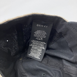 GUCCI Cap Cotton 492545 4HC56 1077 Black L Baseball Unisex