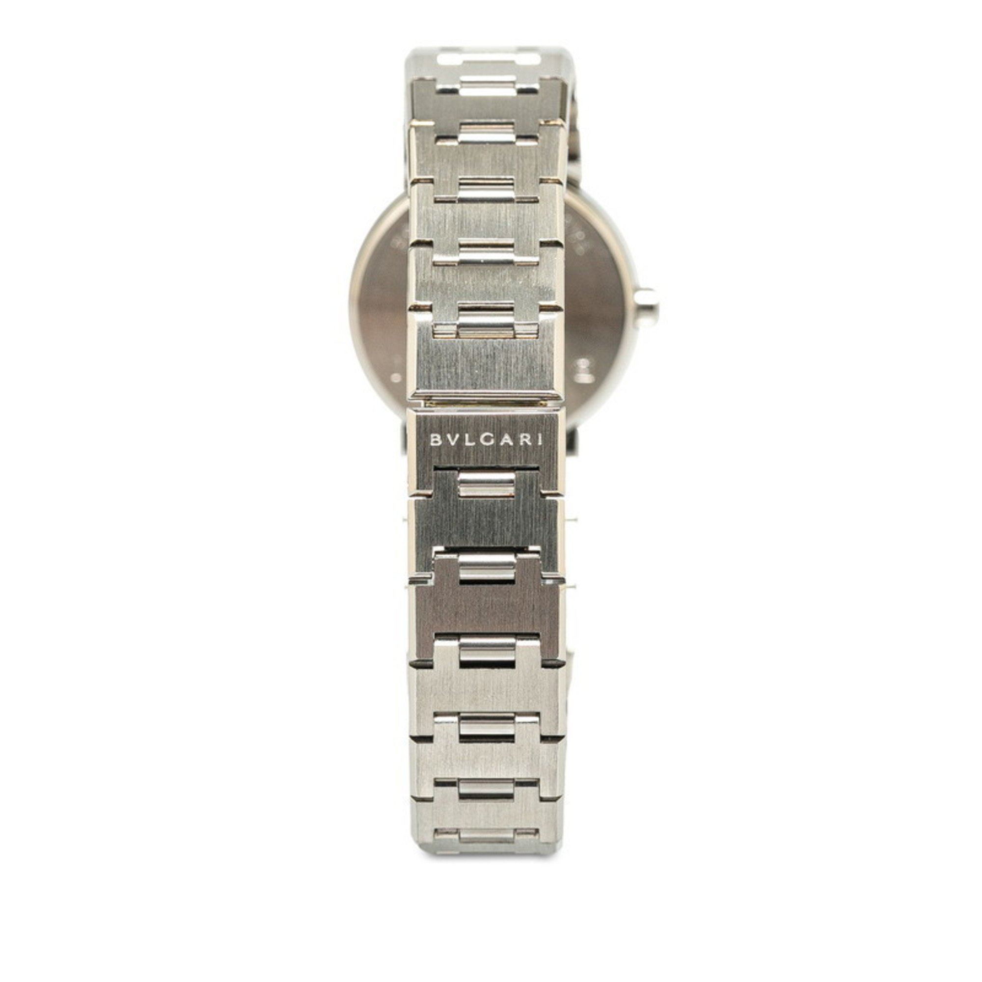 BVLGARI Watch BB23SS Quartz Black Dial Stainless Steel Women's