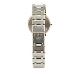 BVLGARI Watch BB23SS Quartz Black Dial Stainless Steel Women's