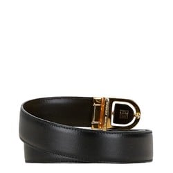 Givenchy belt black gold leather women's