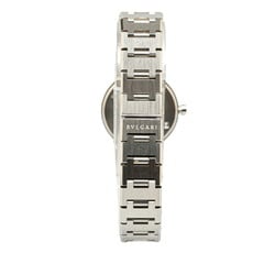 BVLGARI Watch BB23SS Quartz Black Dial Stainless Steel Women's