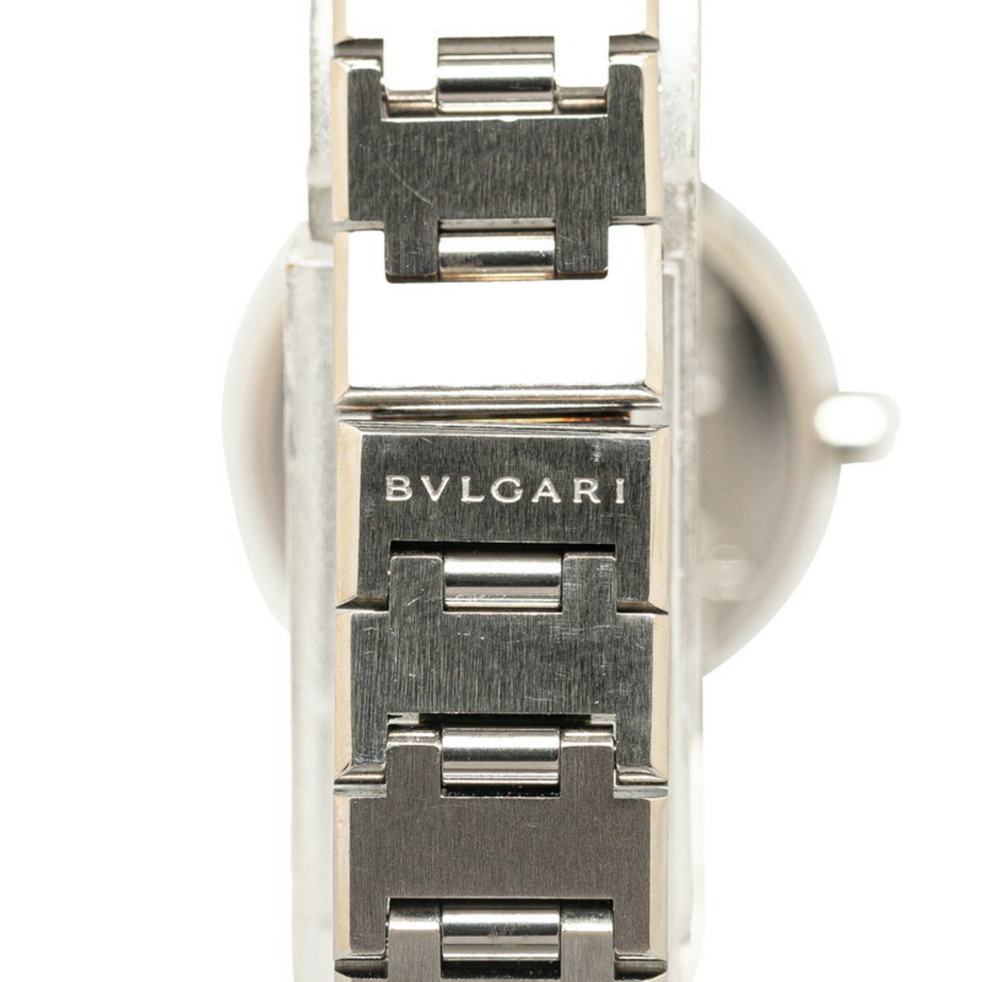 BVLGARI Watch BB23SS Quartz Black Dial Stainless Steel Women's