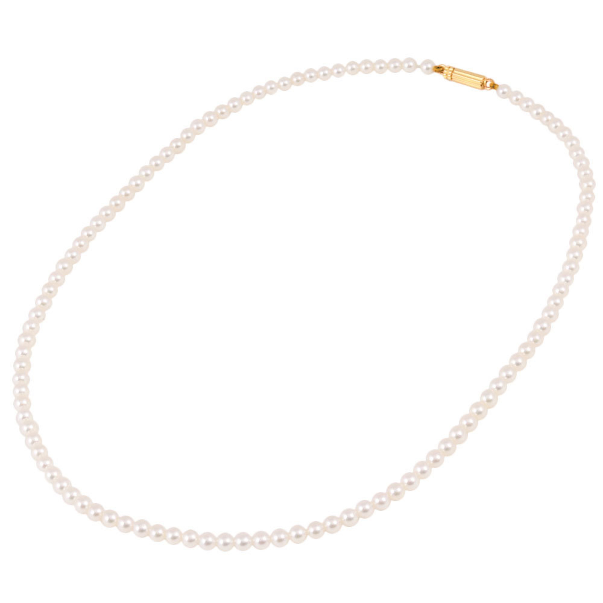 CHAUMET Necklace 36.5cm K18YG Baby Pearl Choker for Women