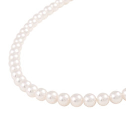 CHAUMET Necklace 36.5cm K18YG Baby Pearl Choker for Women