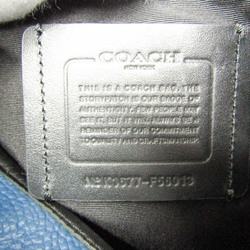 Coach Henry Pebbled Leather F56013 Men's Leather Backpack Black,Dark Blue