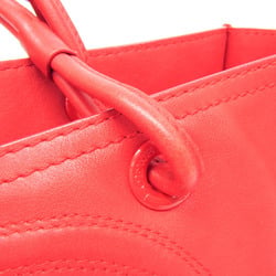 Loewe Shopper Tote Crown Studs Women's Leather Shoulder Bag,Tote Bag Red Color