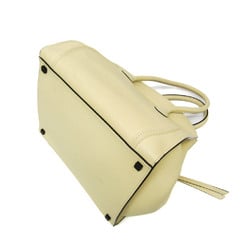 Celine Luggage Phantom Small Square Women's Leather Handbag,Tote Bag Yellow