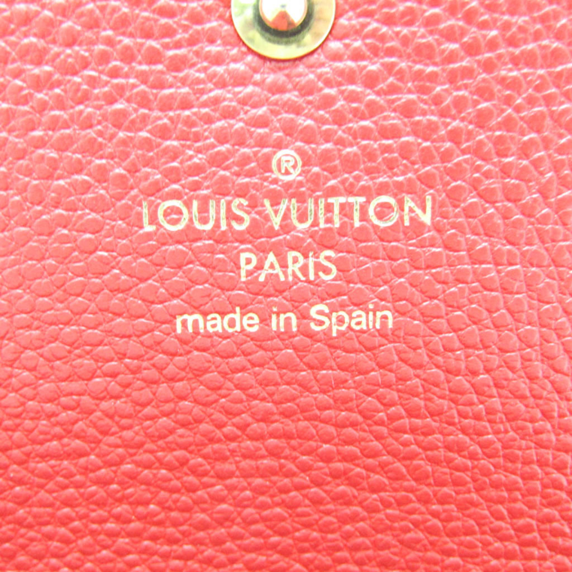 Louis Vuitton Monogram Empreinte Enveloppe Cartes De Visite M58457 Monogram Empreinte Card Case Cerise