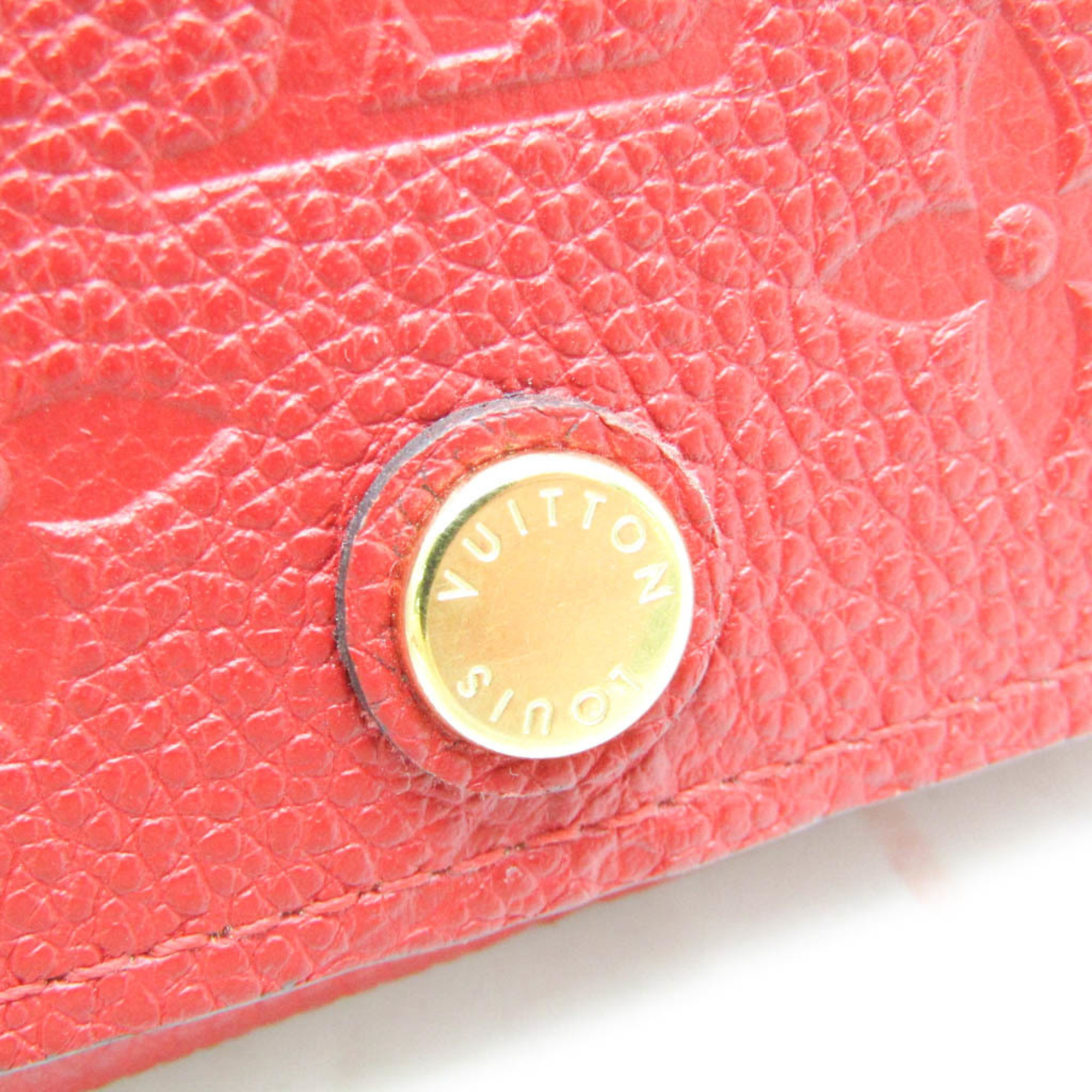 Louis Vuitton Monogram Empreinte Enveloppe Cartes De Visite M58457 Monogram Empreinte Card Case Cerise