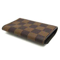 Louis Vuitton Damier 6 Key Holder N62630 Men,Women Damier Canvas Key Case Ebene