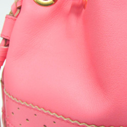 J&M Davidson Carnival Women's Leather Shoulder Bag Pink