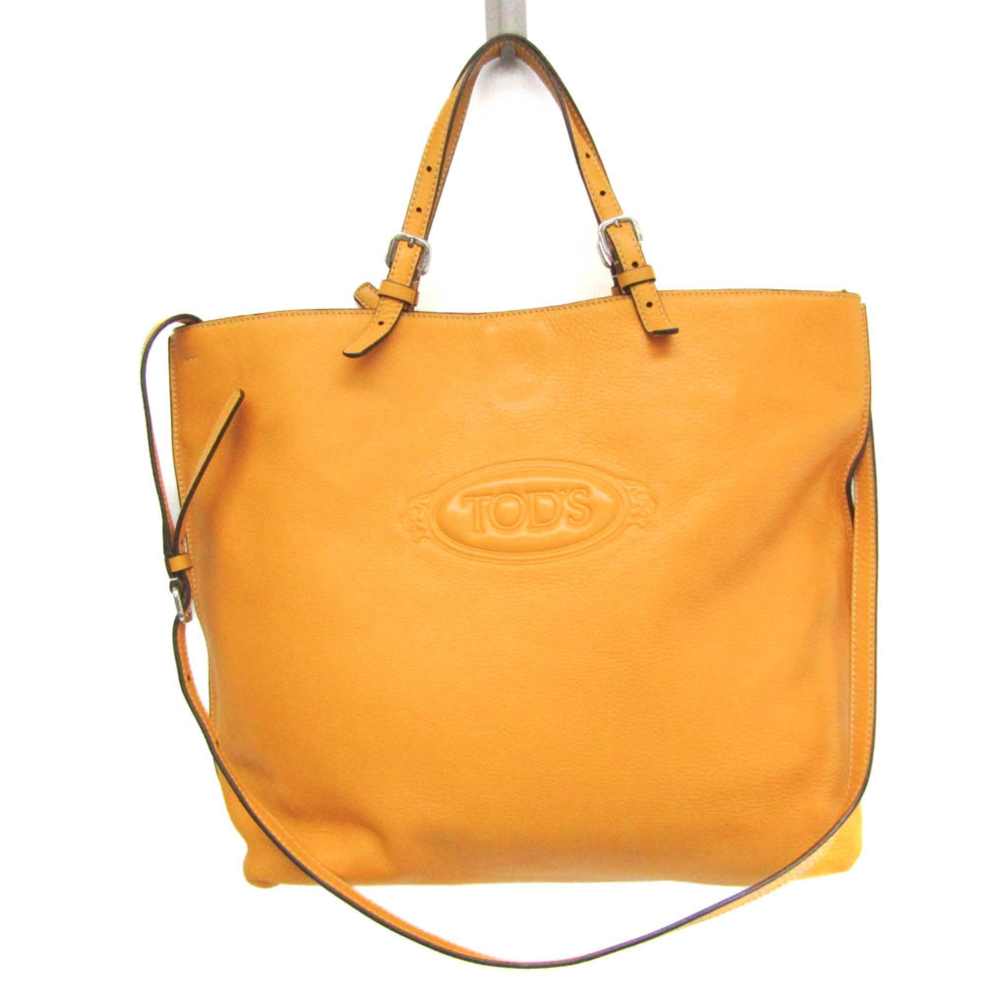 Tod's Women's Leather Shoulder Bag,Tote Bag Yellow