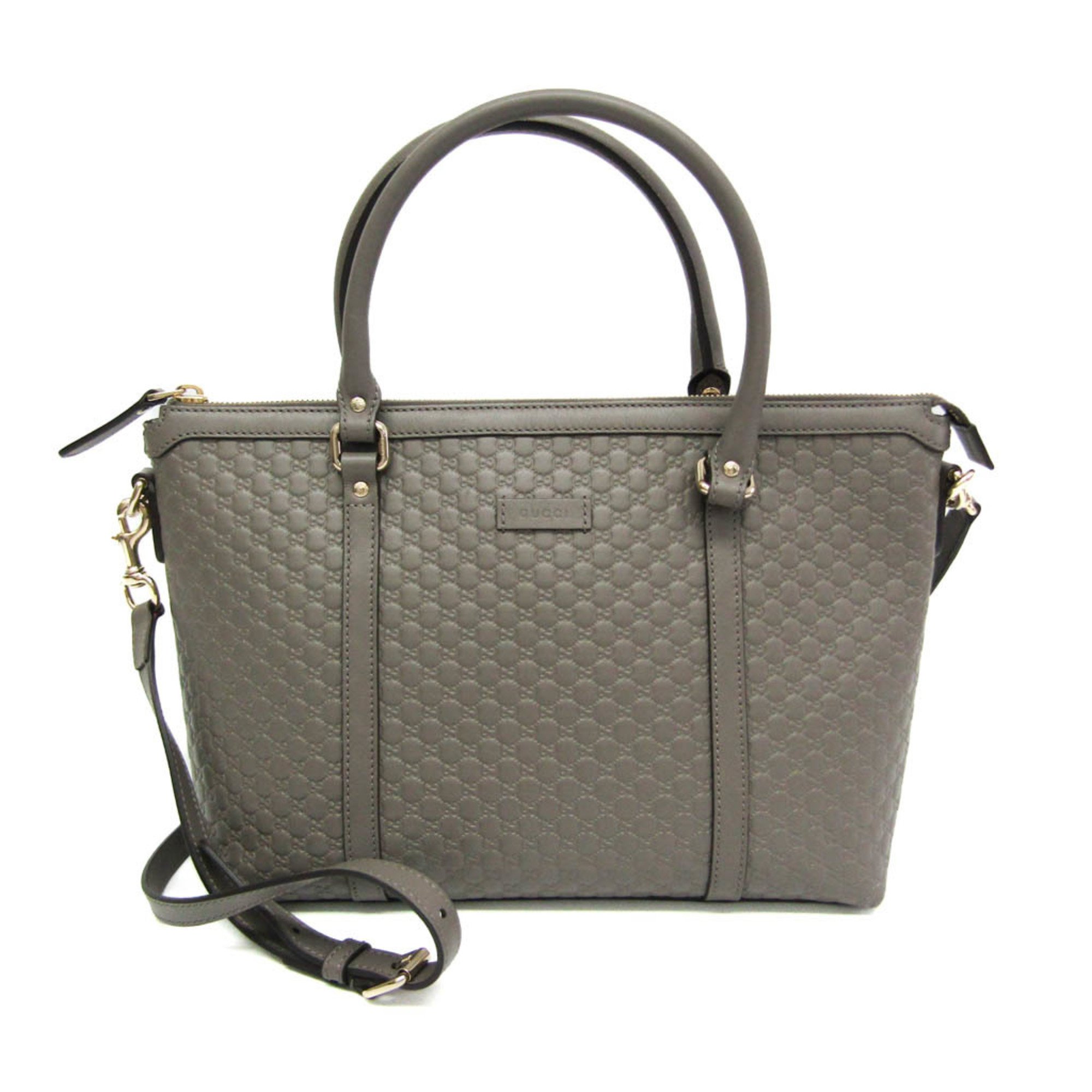 Gucci MicroGuccissima 449656 Women's Leather Handbag,Shoulder Bag Gray