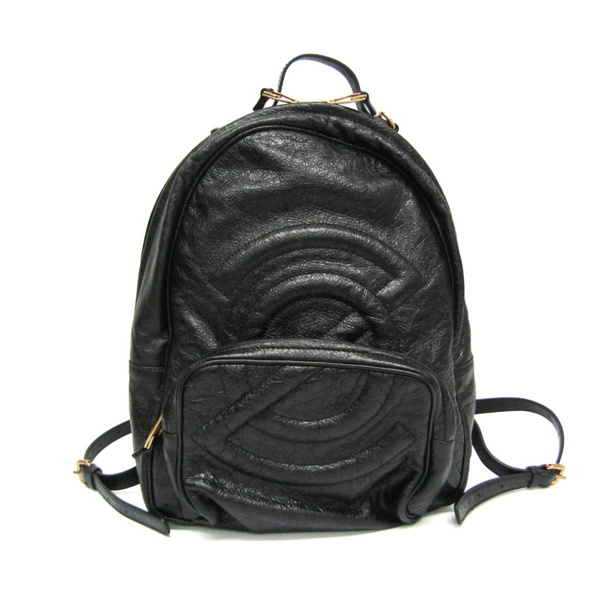 Zanellato ZAINO Women,Men Leather Backpack Black