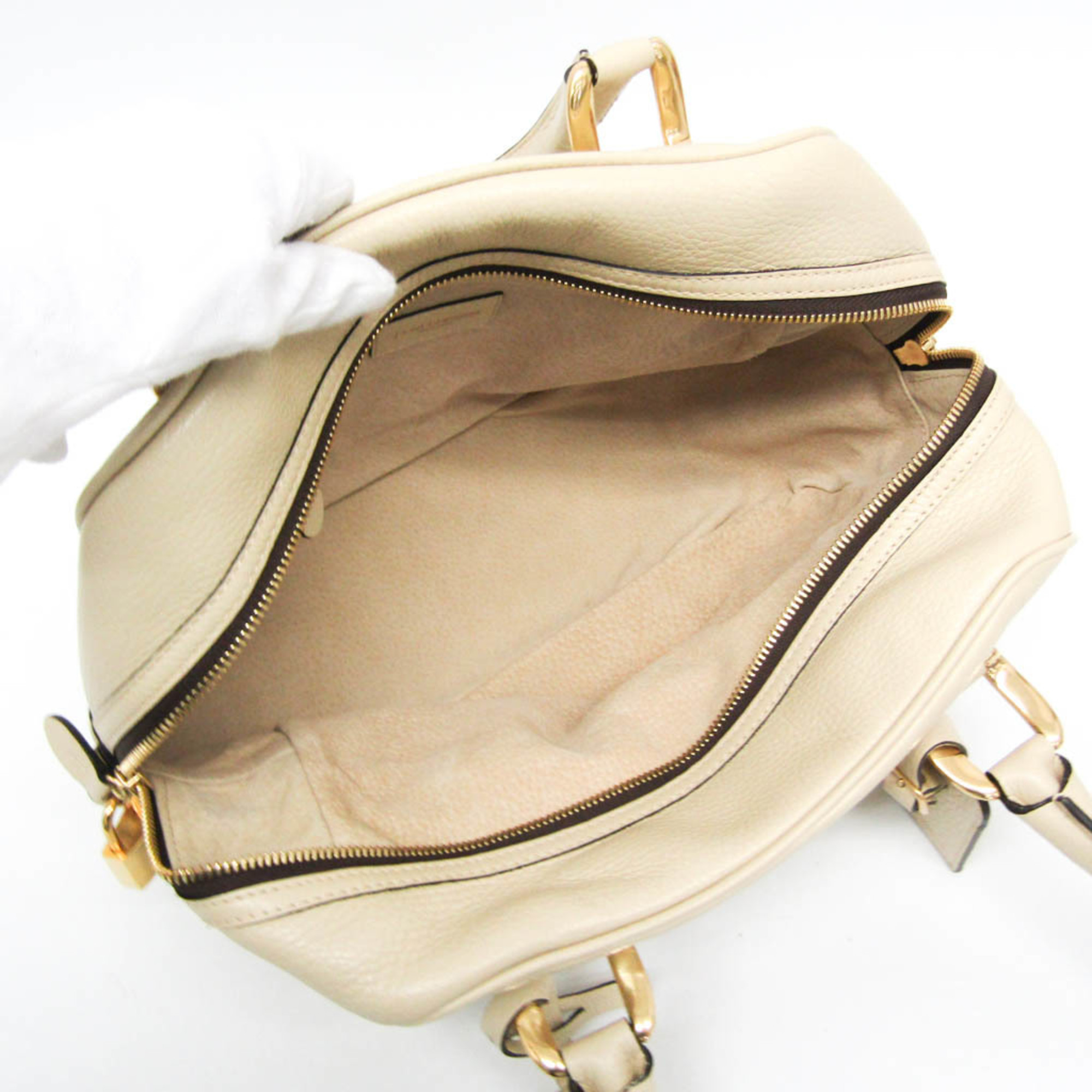 J&M Davidson MIA Women's Leather Handbag Cream