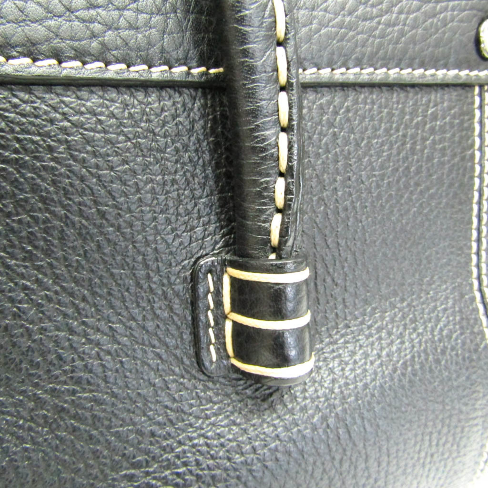 Tod's Women's Leather Tote Bag Black