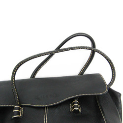 Tod's Women's Leather Tote Bag Black