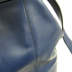 Prada Men,Women Leather Backpack Blue