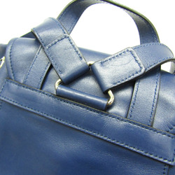 Prada Men,Women Leather Backpack Blue