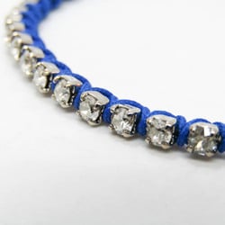 Christian Dior B1342HOMMT460U Nylon,Rhinestone Charm Bracelet Blue