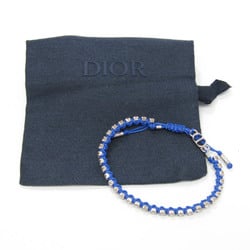 Christian Dior B1342HOMMT460U Nylon,Rhinestone Charm Bracelet Blue