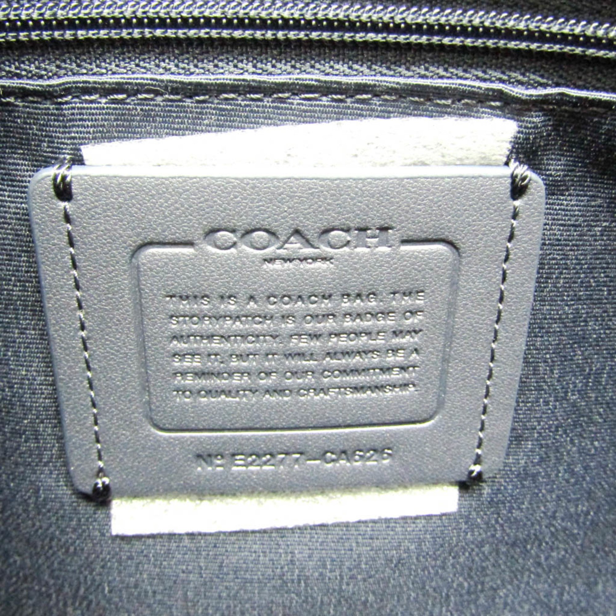 Coach Ellis CA626 Women's Canvas,Leather Handbag,Shoulder Bag Blue