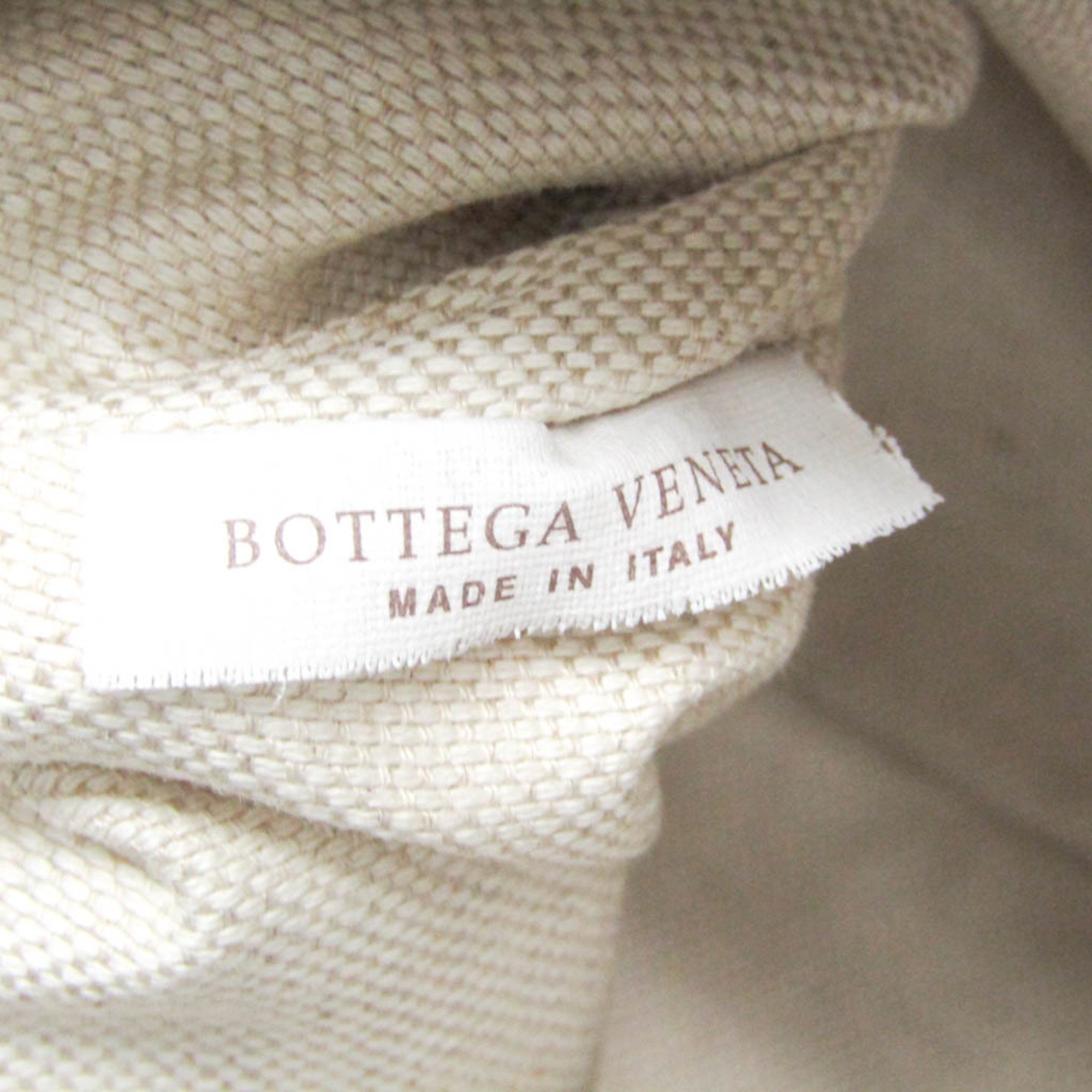 Bottega Veneta ARCO Tote Women's Canvas,Leather Tote Bag Off-white