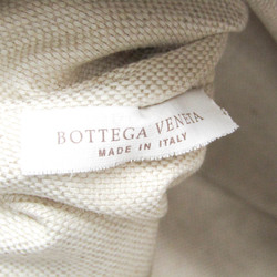 Bottega Veneta ARCO Tote Women's Canvas,Leather Tote Bag Off-white