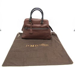 J&M Davidson Women's Leather Tote Bag Dark Brown,Navy