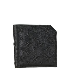 Jimmy Choo Star Bi-fold Wallet Black Leather Women's JIMMY CHOO