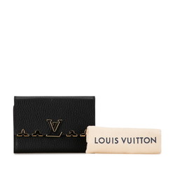 Louis Vuitton Portefeuille Capucines Compact Bi-fold Wallet M82764 Noir Black Calf Leather Women's LOUIS VUITTON