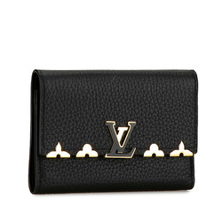 Louis Vuitton Portefeuille Capucines Compact Bi-fold Wallet M82764 Noir Black Calf Leather Women's LOUIS VUITTON