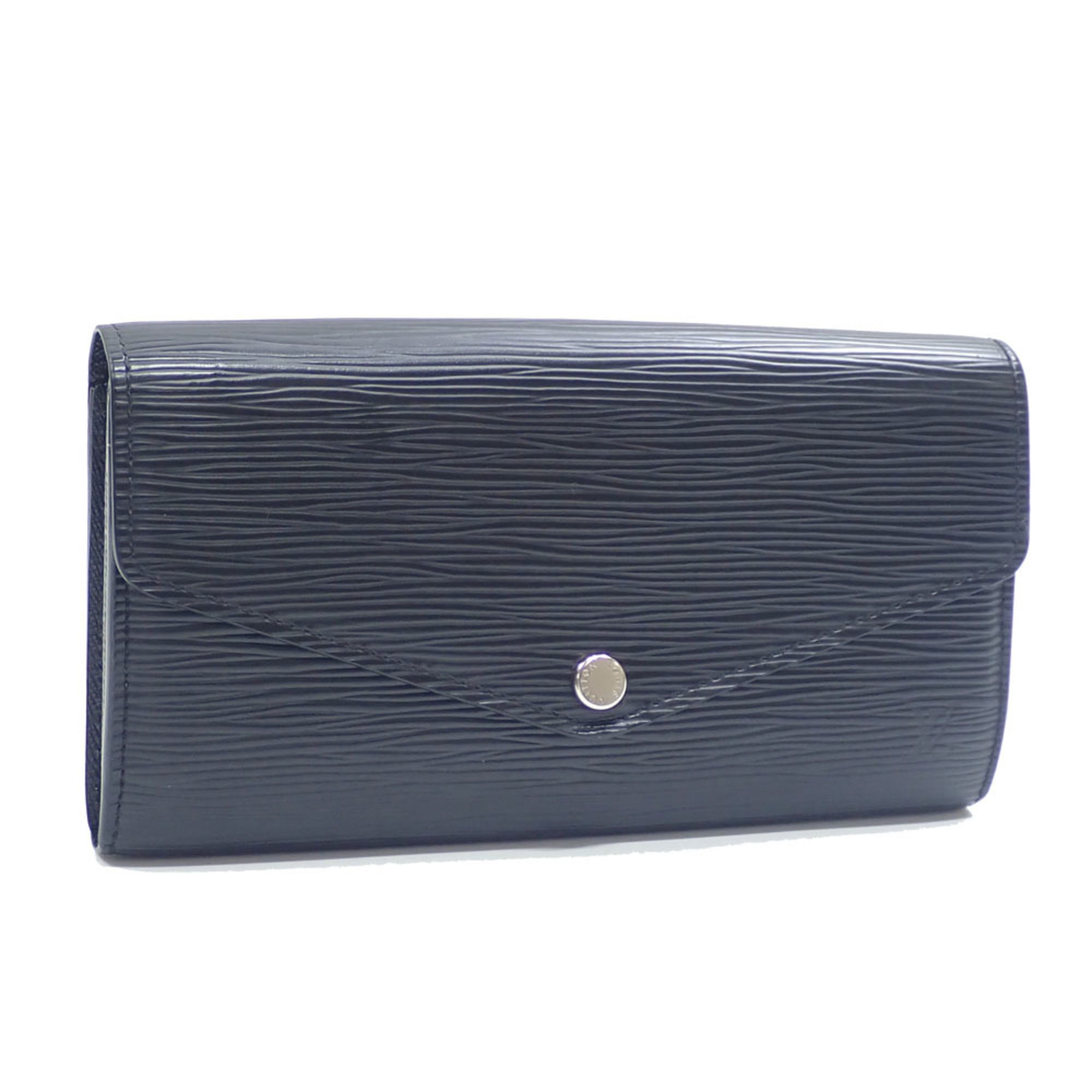 Louis Vuitton Bi-fold Wallet Epi Portefeuille Sarah Women's M60582 Noir Black A213984