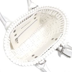 Balenciaga Handbag Bistro XS Basket Women's White Polyurethane etc. 6780282IE3Y9000 Shoulder 042865