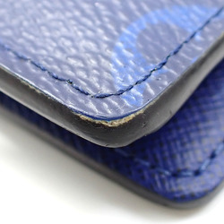 Louis Vuitton Bi-fold Long Wallet Taigarama Portefeuille Brazza Men's M30297 Cobalt A213939