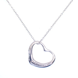 Tiffany Necklace Heart Pendant Women's SV925 4.2g Silver A6048177