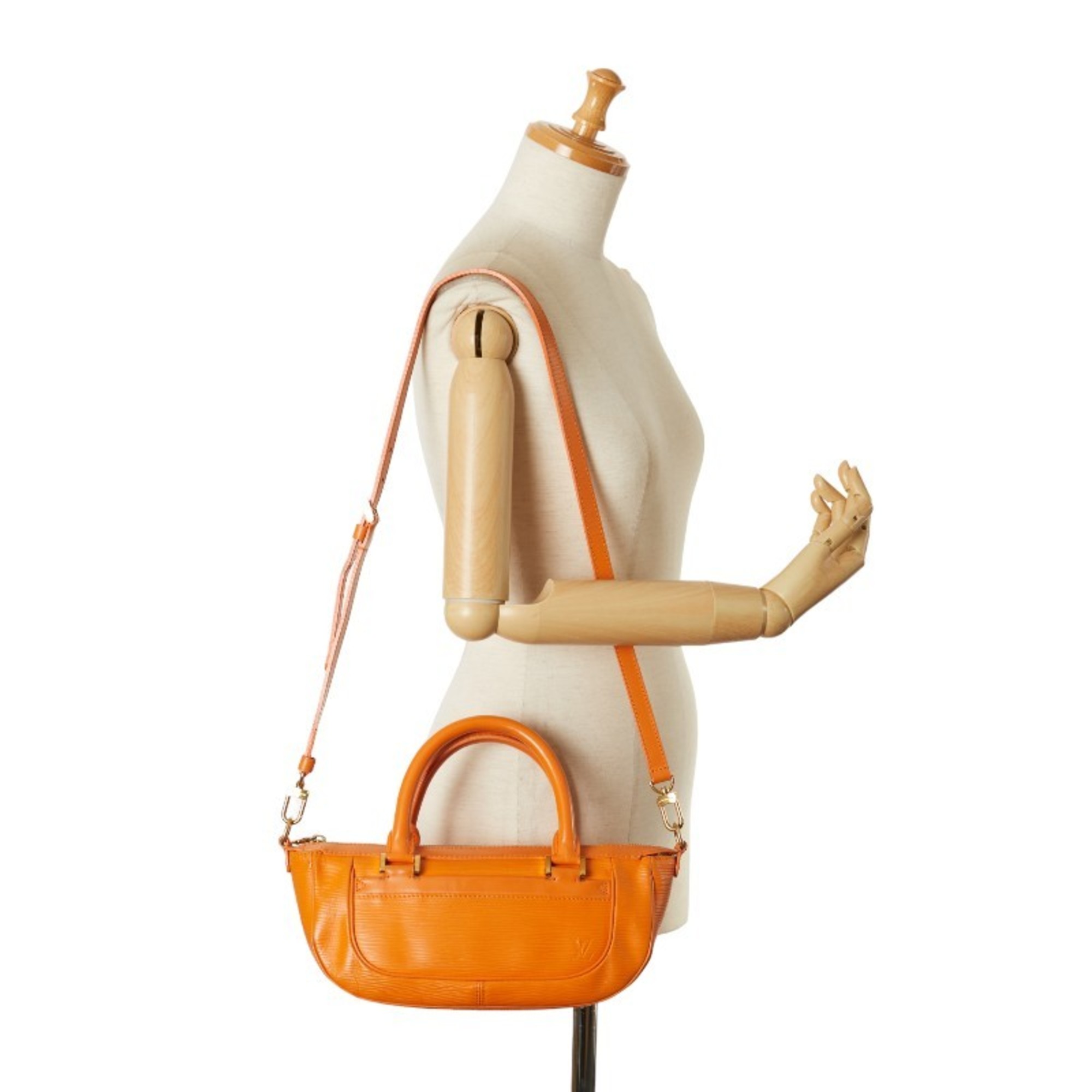 Louis Vuitton Epi Danura PM Handbag Shoulder Bag M5891H Mandarin Orange Leather Women's LOUIS VUITTON