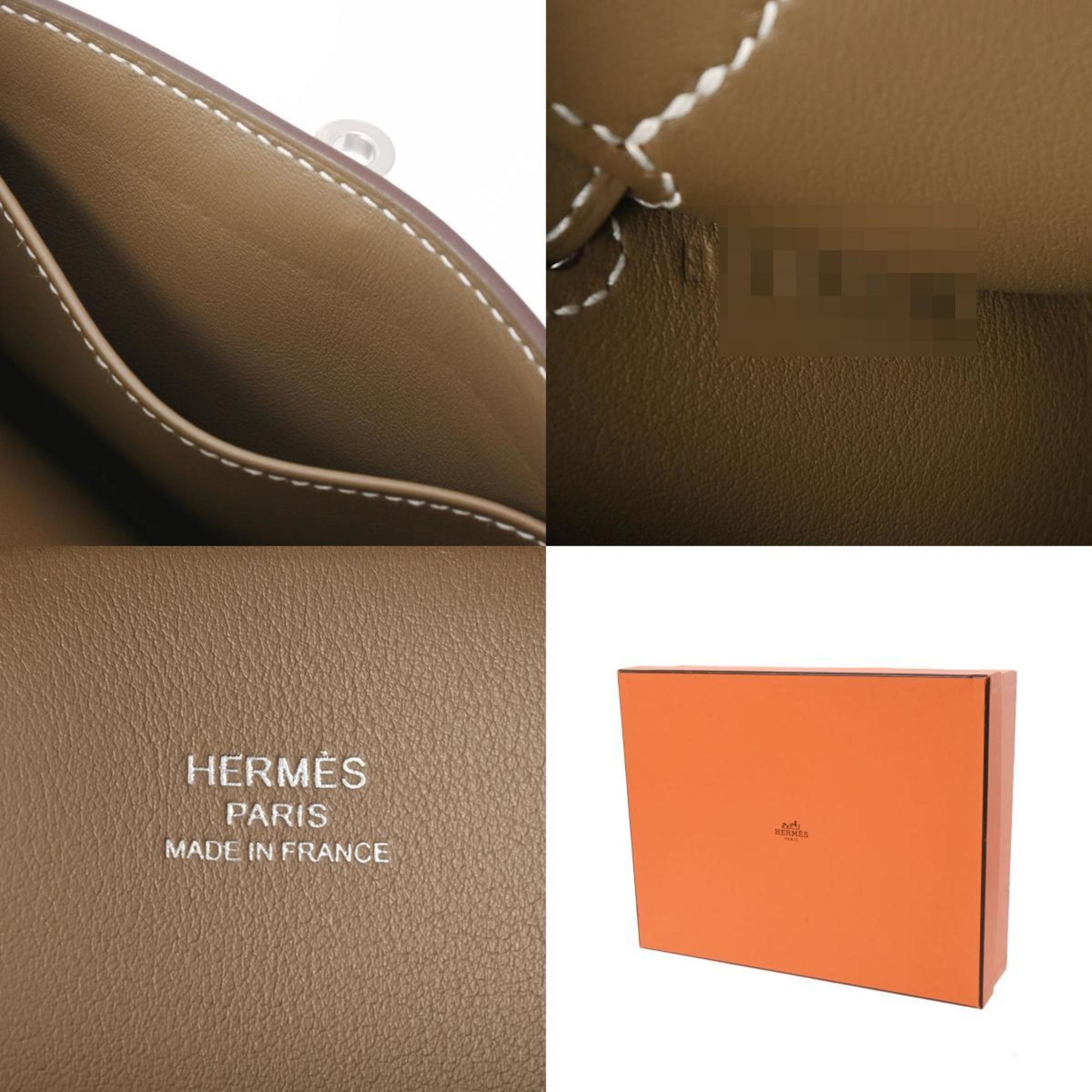 HERMES Hermes Gypsiere Etoupe B stamp (around 2023) Women's Swift leather shoulder bag