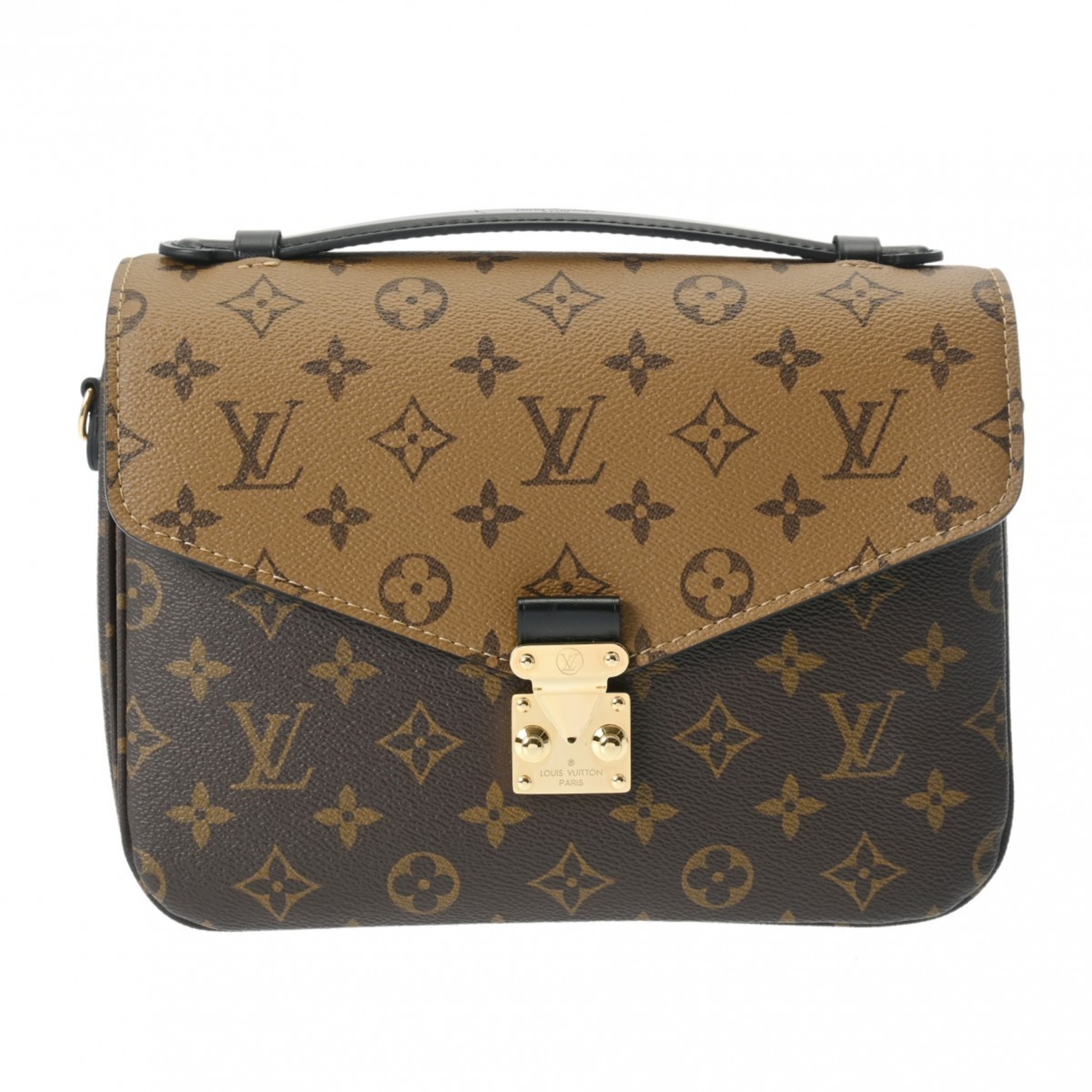 LOUIS VUITTON Louis Vuitton Monogram Reverse Pochette Metis MM Brown M44876 Women's Canvas Bag