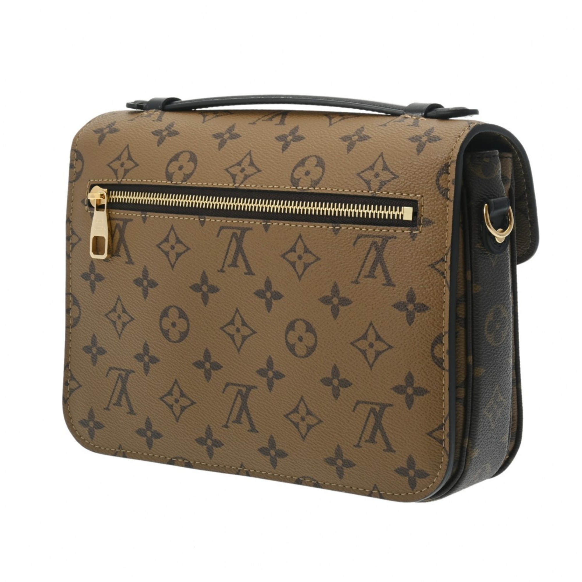 LOUIS VUITTON Louis Vuitton Monogram Reverse Pochette Metis MM Brown M44876 Women's Canvas Bag